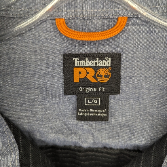 Timberland PRO Men's large Woodfort Flannel Work Utility Button Down Shirt - Picture 4 of 6